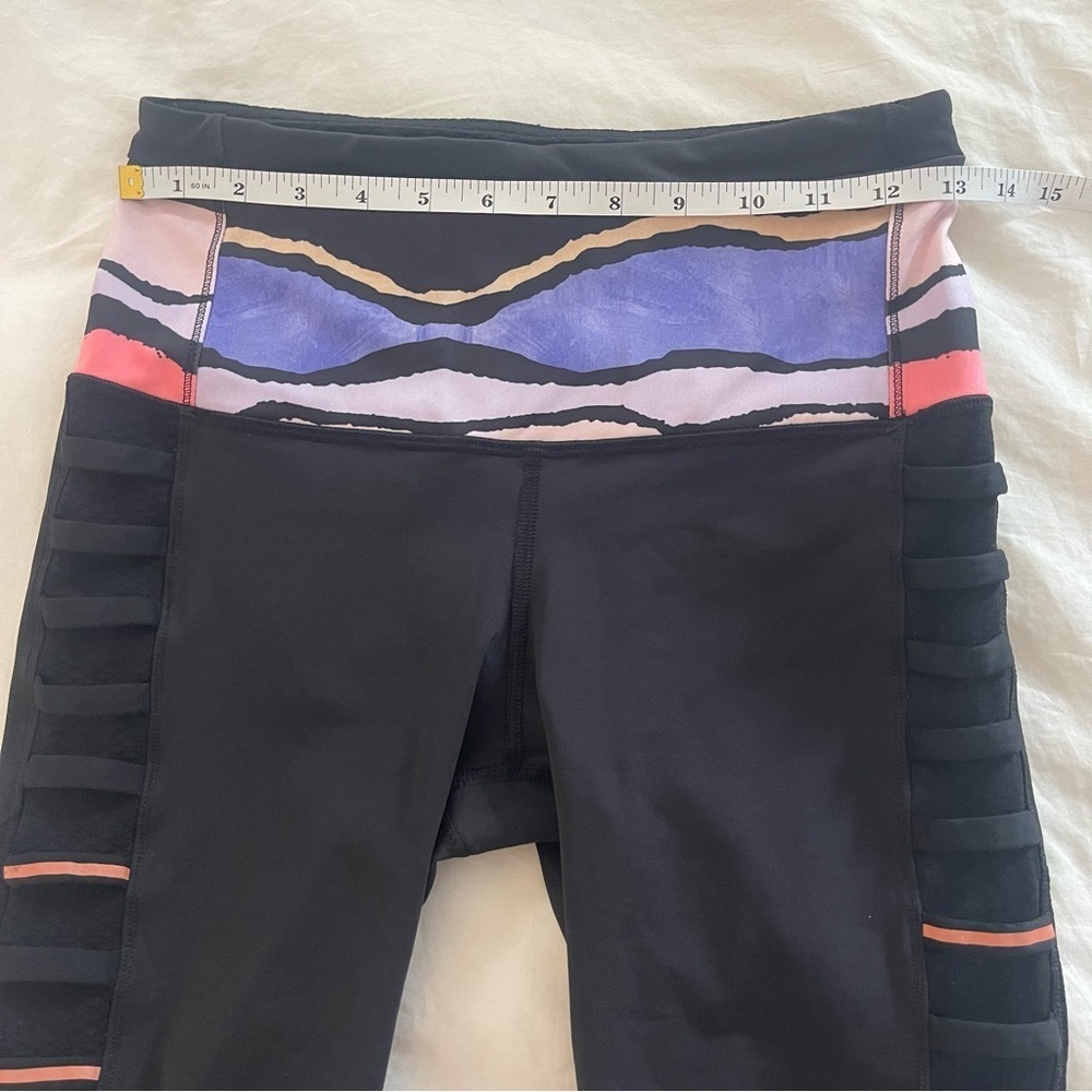 Lululemon Breezy Bleacher Stripe Iris Crop Legging - Picture 7 of 9